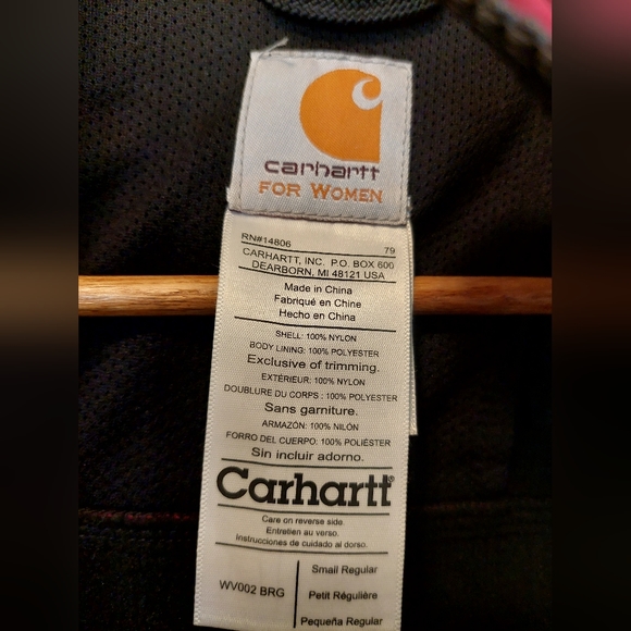 Women's Carhartt lined Vest Size Small - Picture 3 of 6